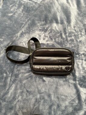 lululemon athletica Black Quilted Mini Crossbody Belt Bag